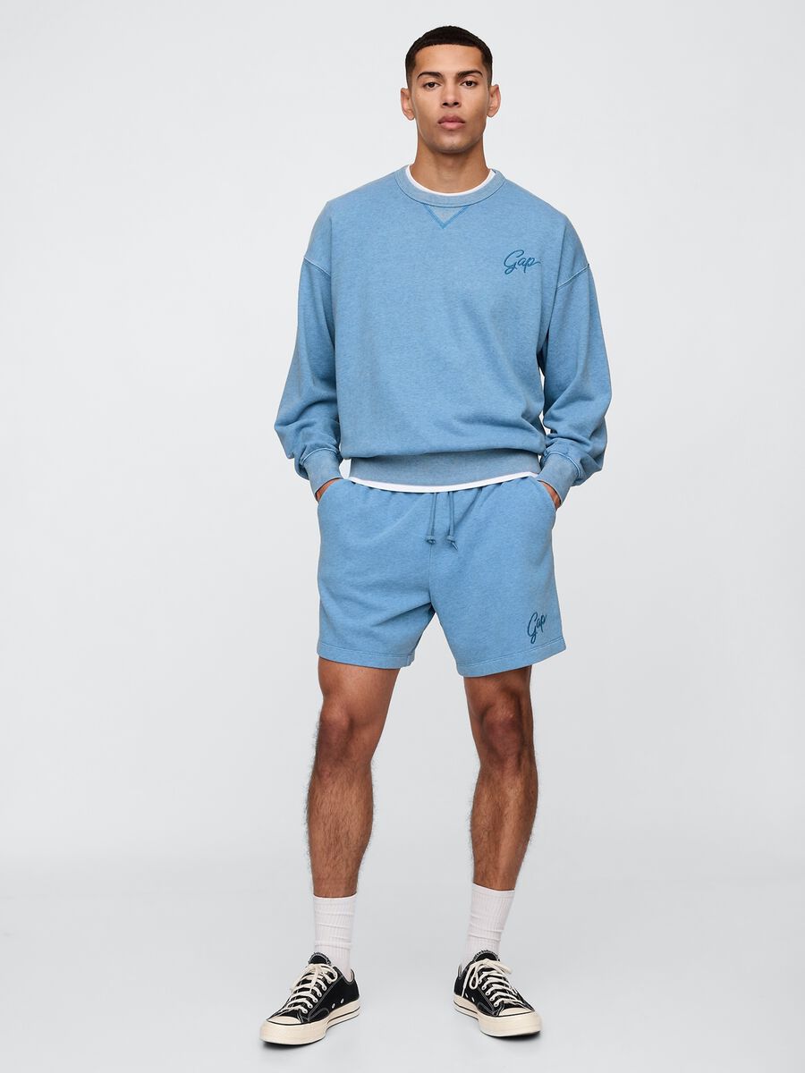 Gap Blue Sweatshirt in Mixed Fabric_1
