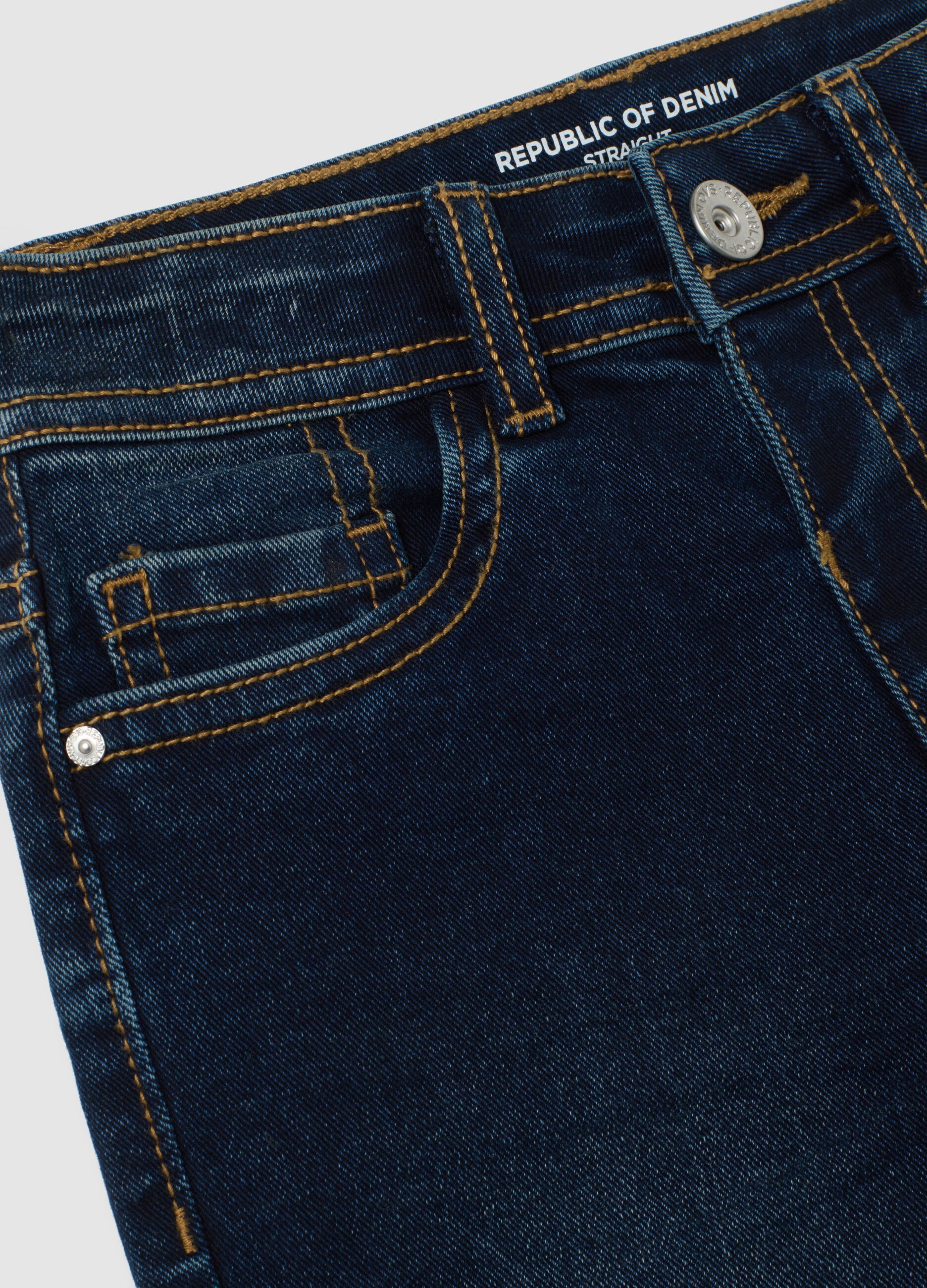 Children's regular fit blue denim jeans
