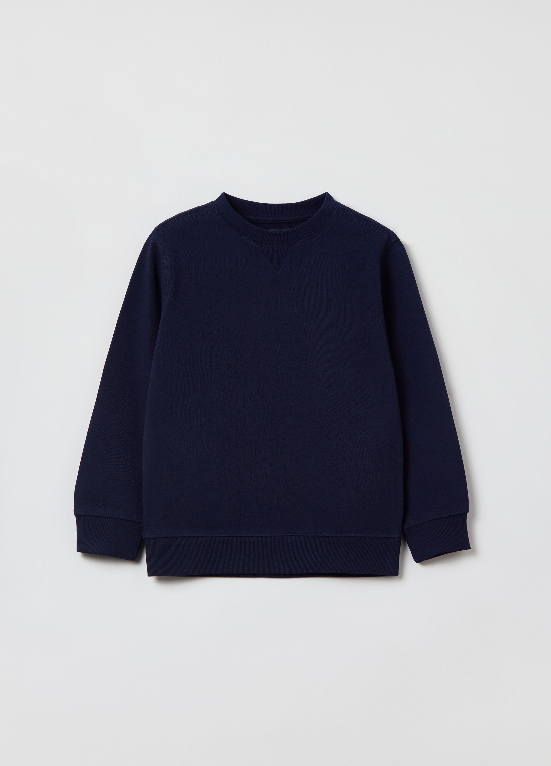 Sweatshirt with round neck and detail