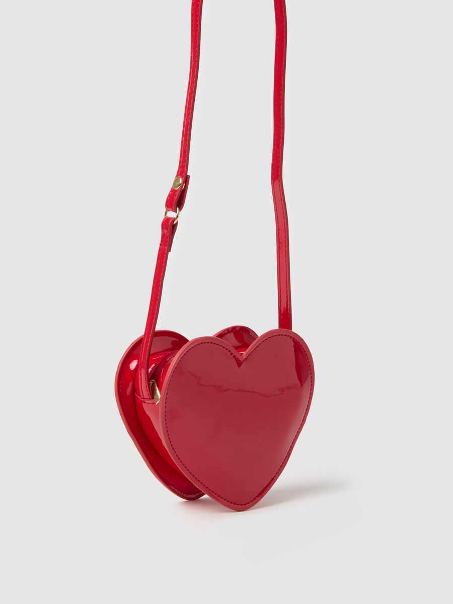 Borsa da bambina rossa a forma di cuore_1