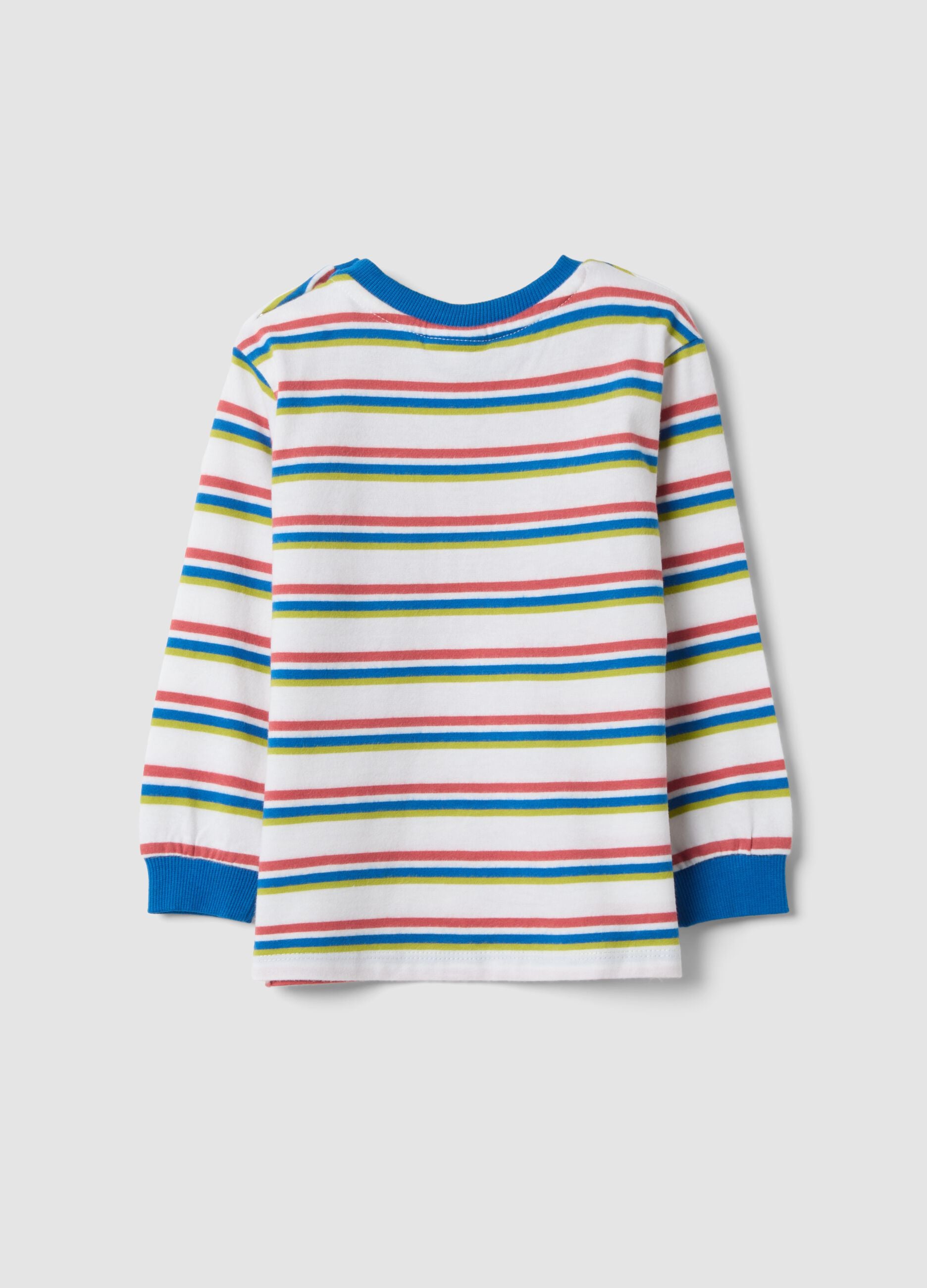 T-shirt bianca girocollo in puro cotone organico