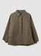 Brown cotton blend jacket with regular fit_4