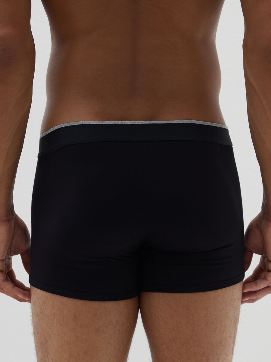 Pack of two cotton stretch black boxer shorts_2