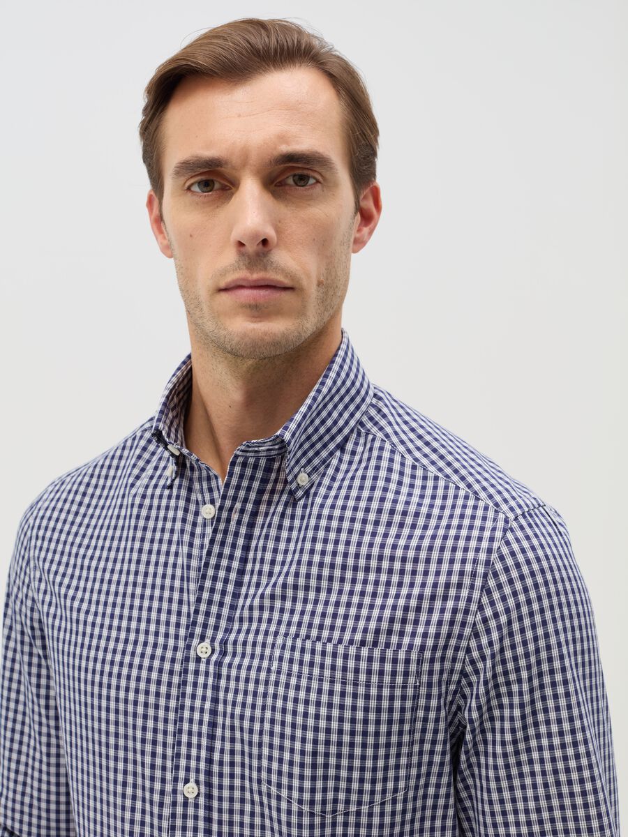 Regular-fit easy-iron check shirt_1