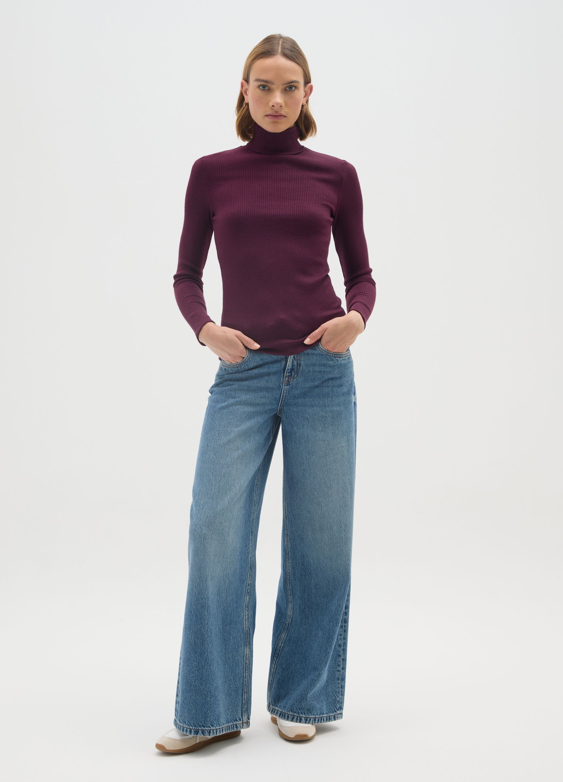 Purple Regular Fit Shirt