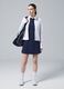 White ALTAVIA COURT full-zip sweatshirt in stretch technical fabric_0