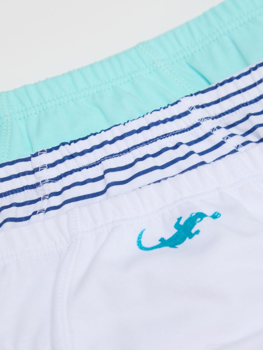 Set of children's cotton briefs with playful patterns_2
