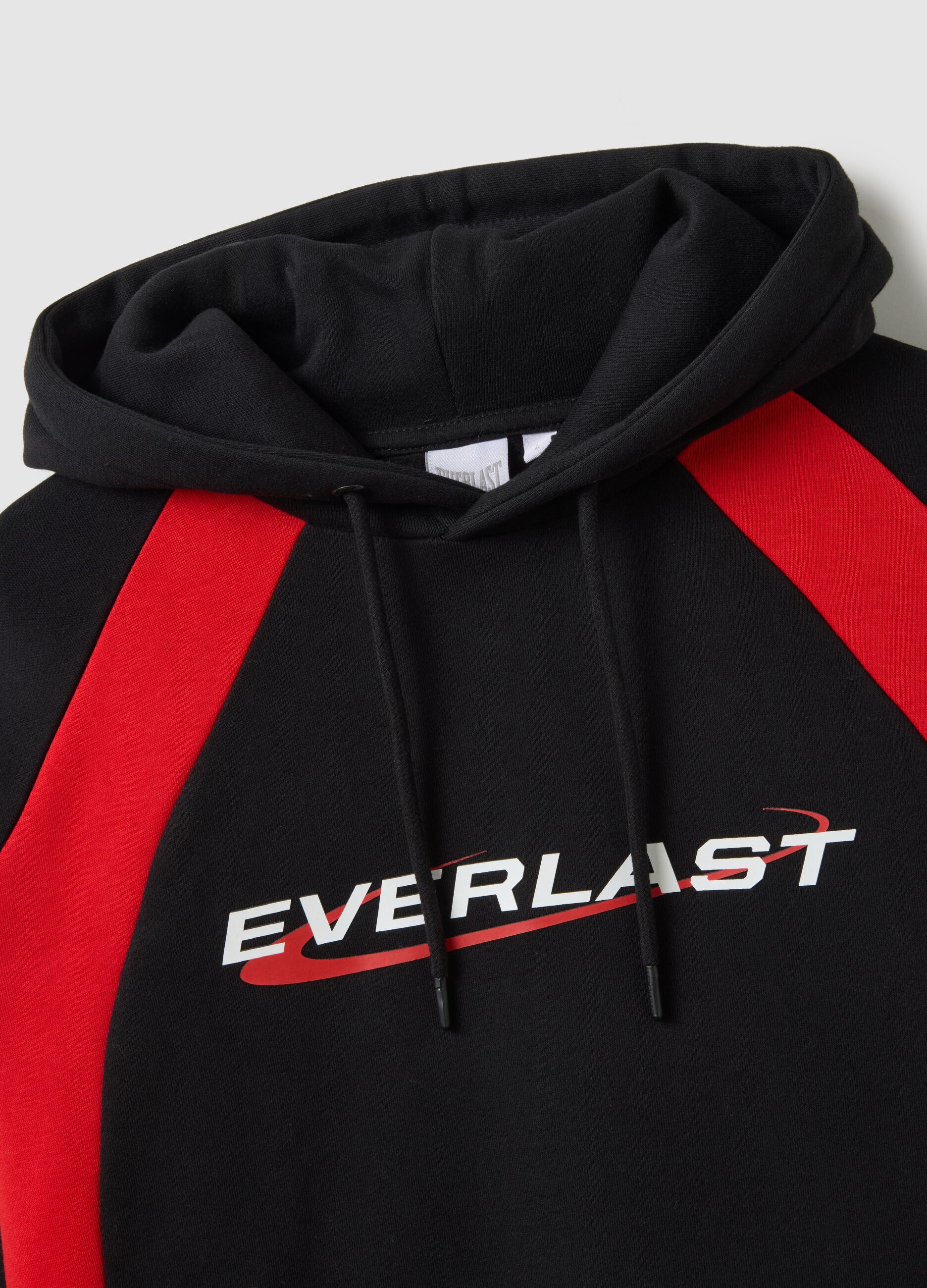 Felpa in misto cotone multicolor con cappuccio Everlast