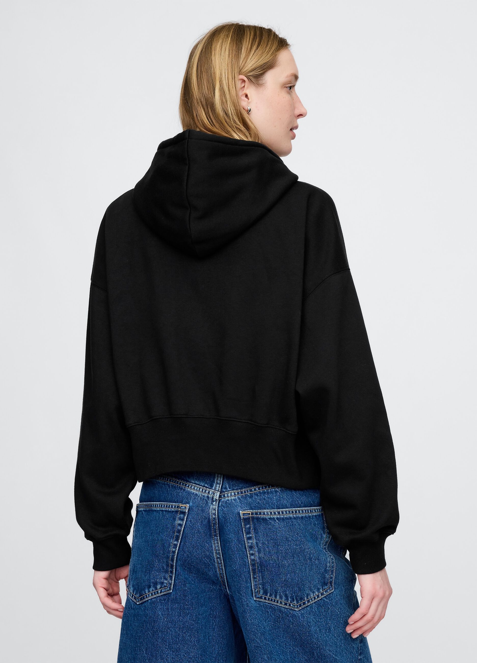 Black Full-Zip Hoodie