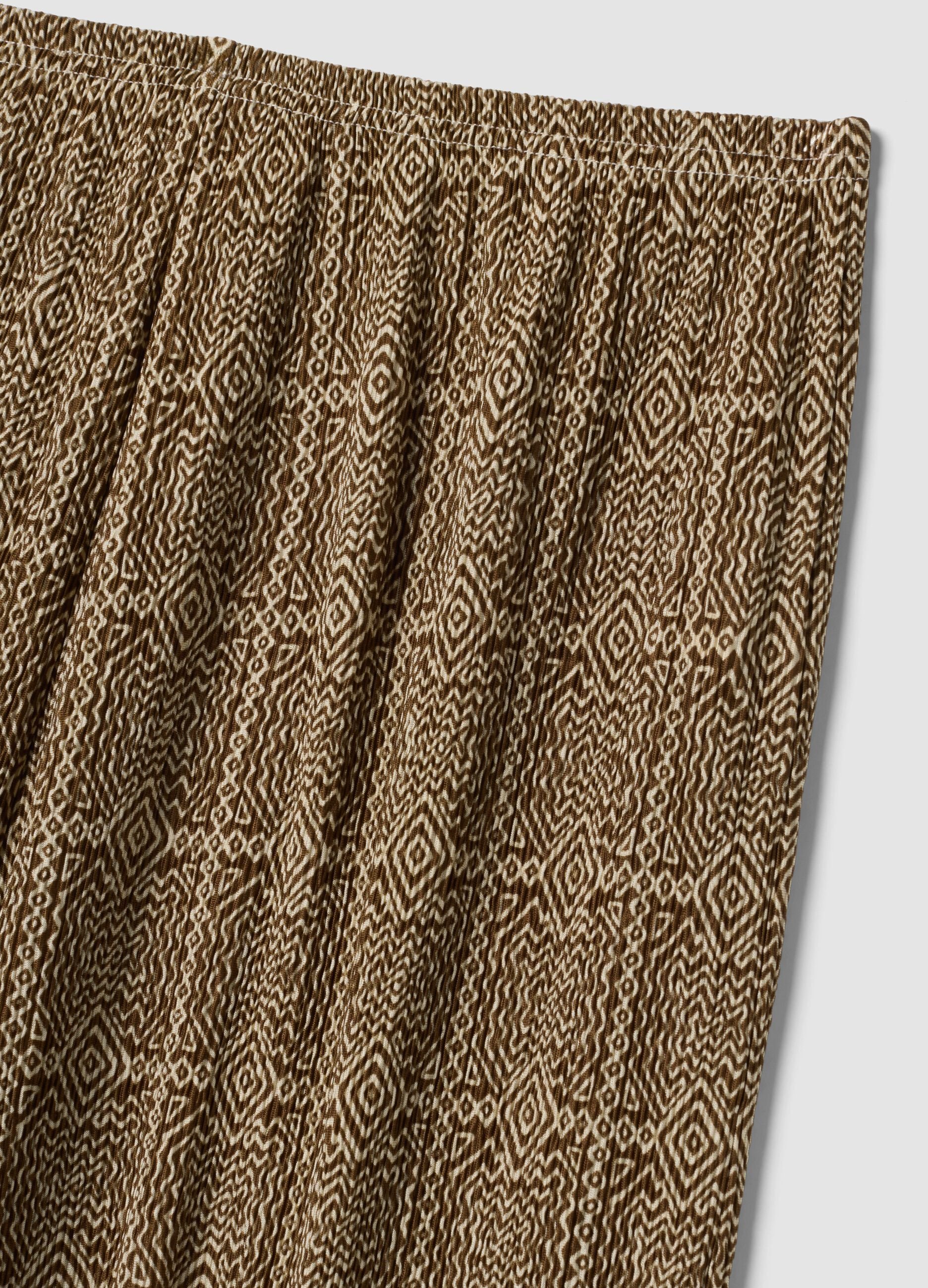 Brown maternity trousers relaxed fit