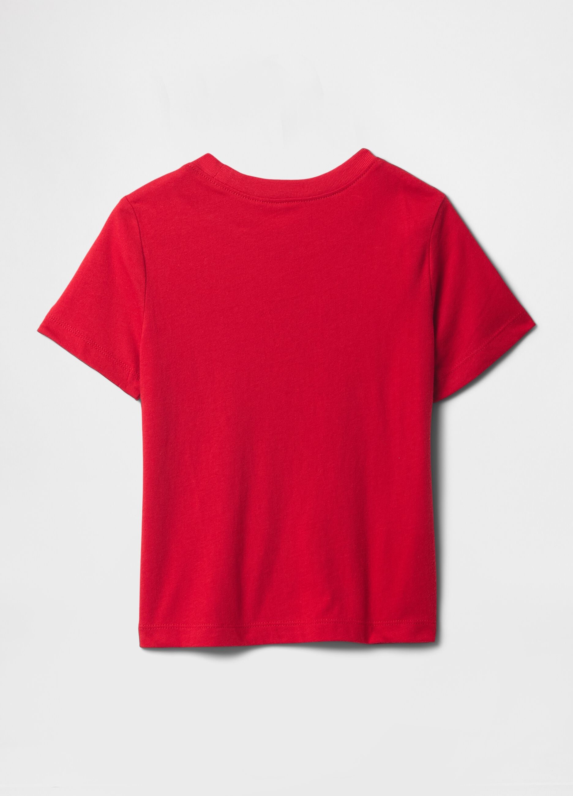 Red short sleeve cotton T-shirt with GAP logo