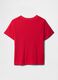 Red short sleeve cotton T-shirt with GAP logo_1