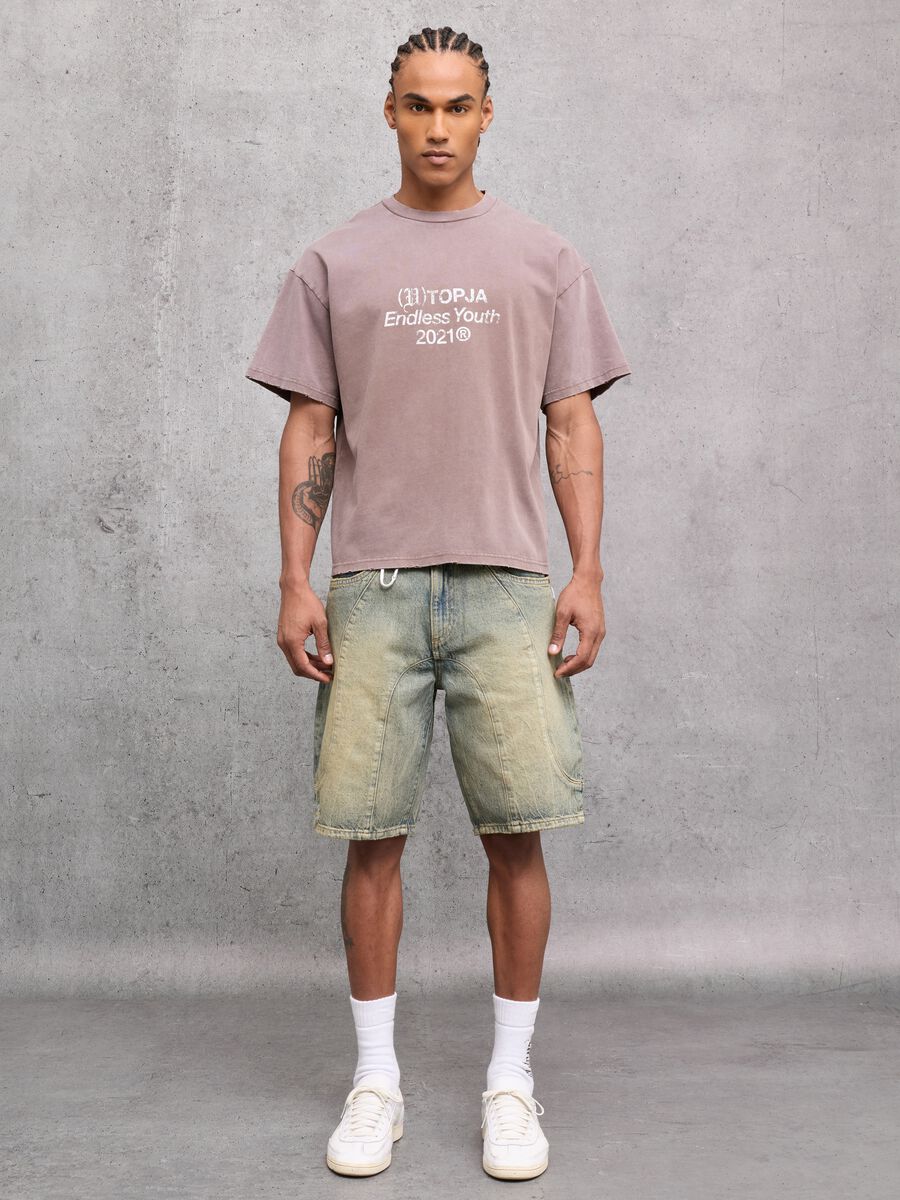 Sunfaded Oversize T-shirt Mocha_4
