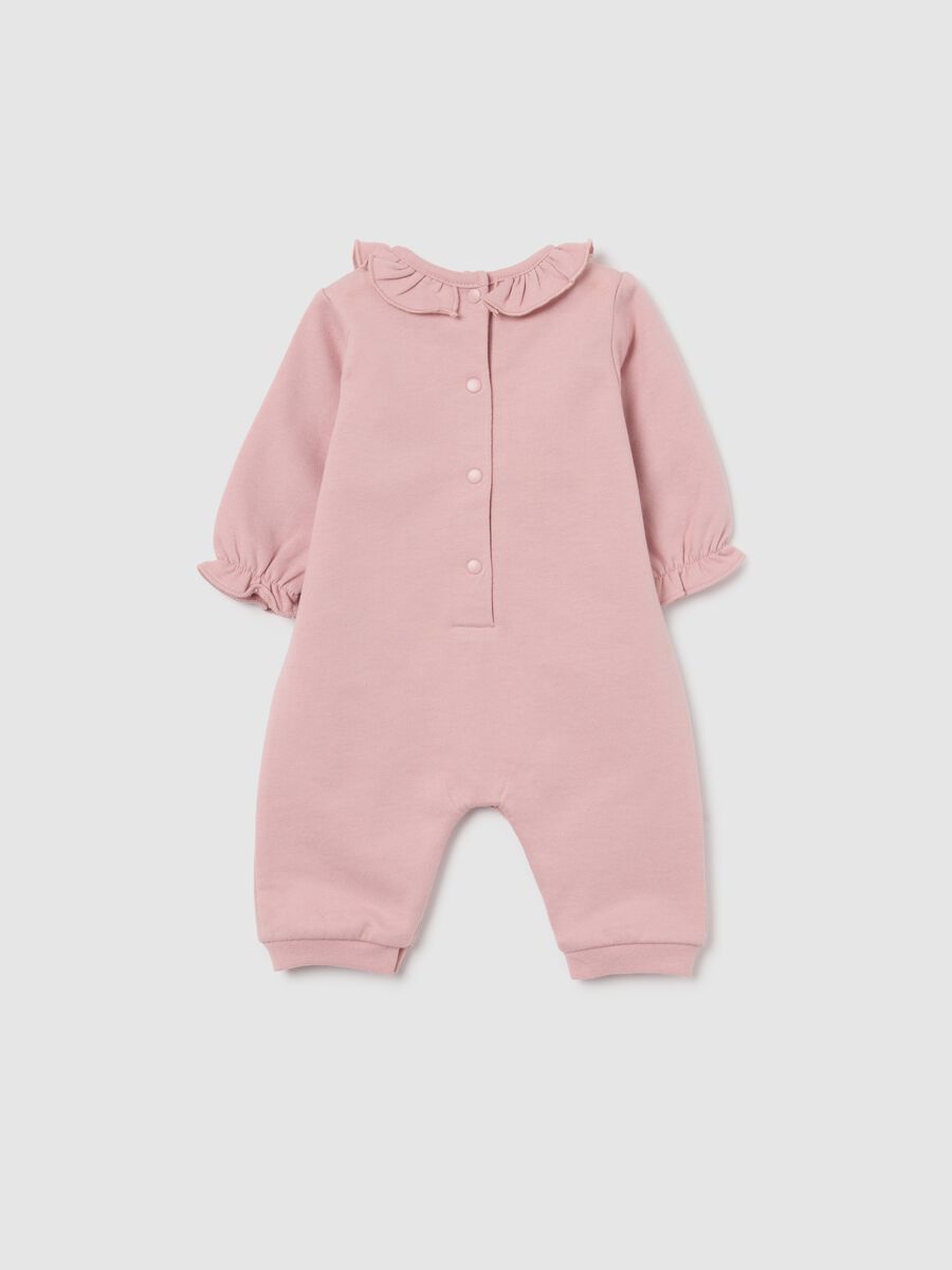 Baby Girl Pink Pure Cotton Playsuit_1