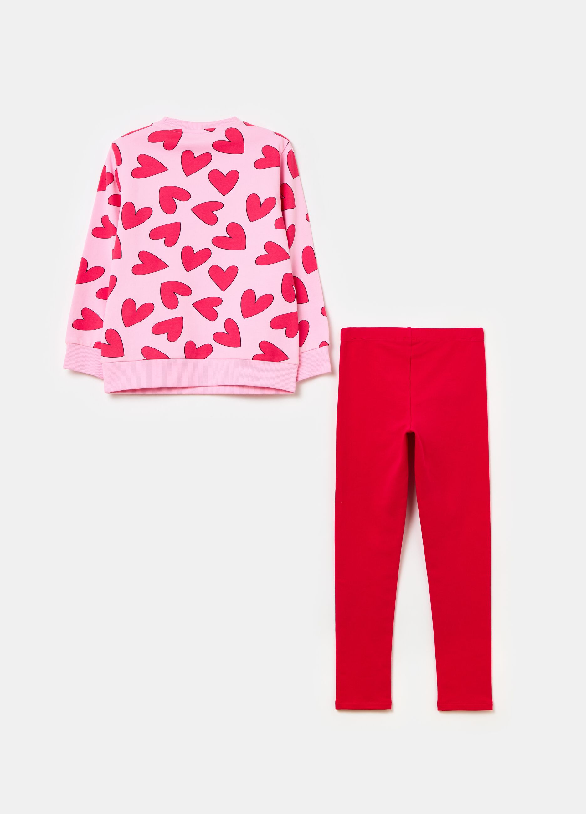 Jogging set con stampa Minnie e Topolino