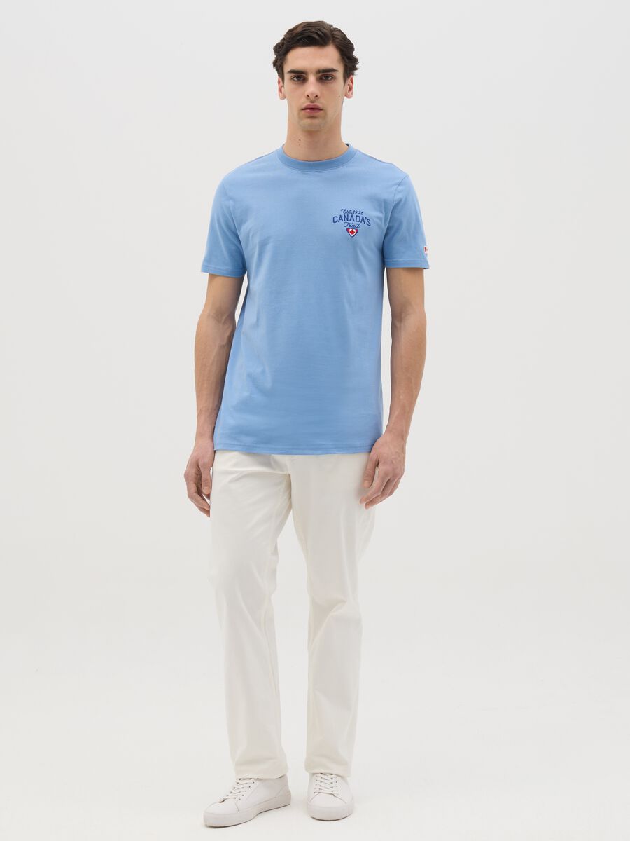 Cotton T-shirt with embroidered logo_1