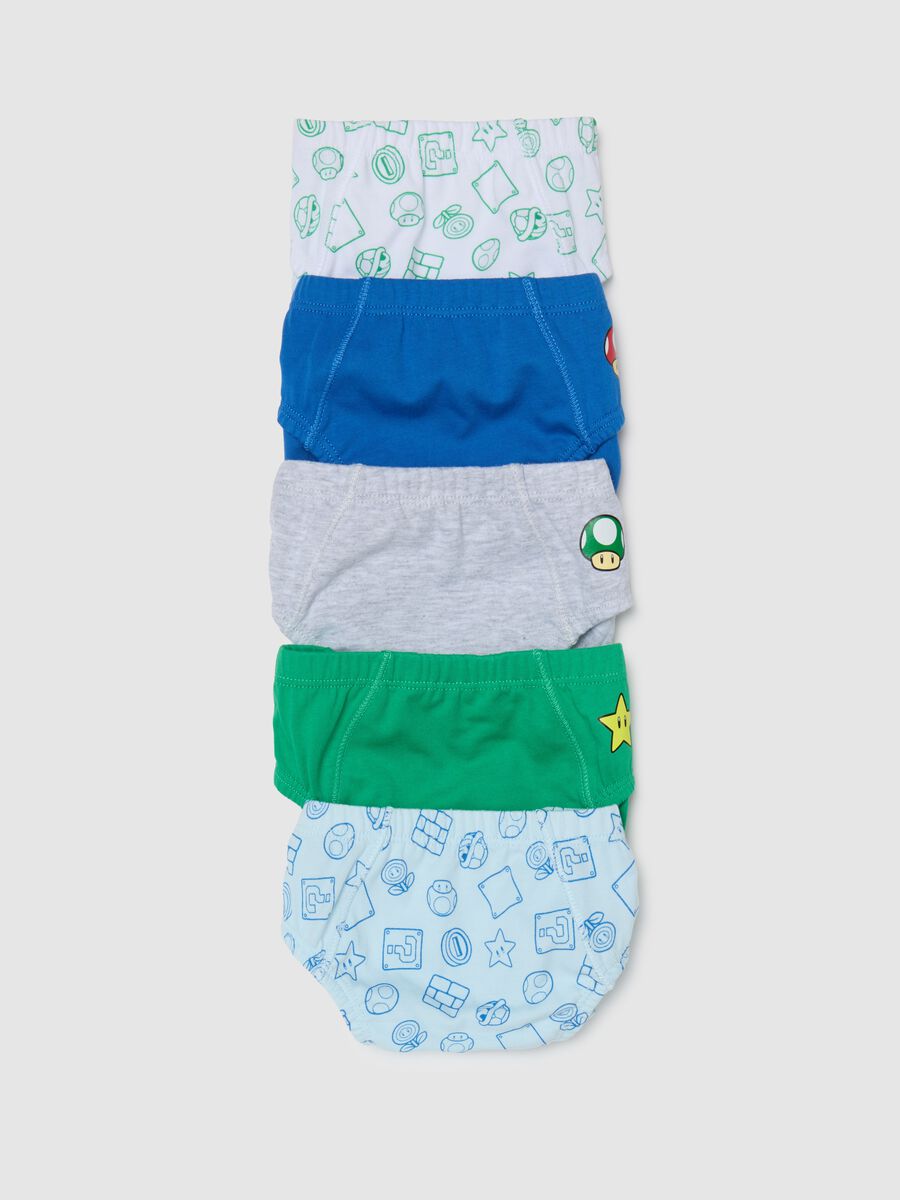 Multipack of boys' briefs in multicoloured pure cotton_3