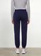 Blue organic cotton joggers, regular fit, for girls_3