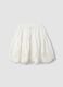White pure cotton broderie anglaise skirt_0