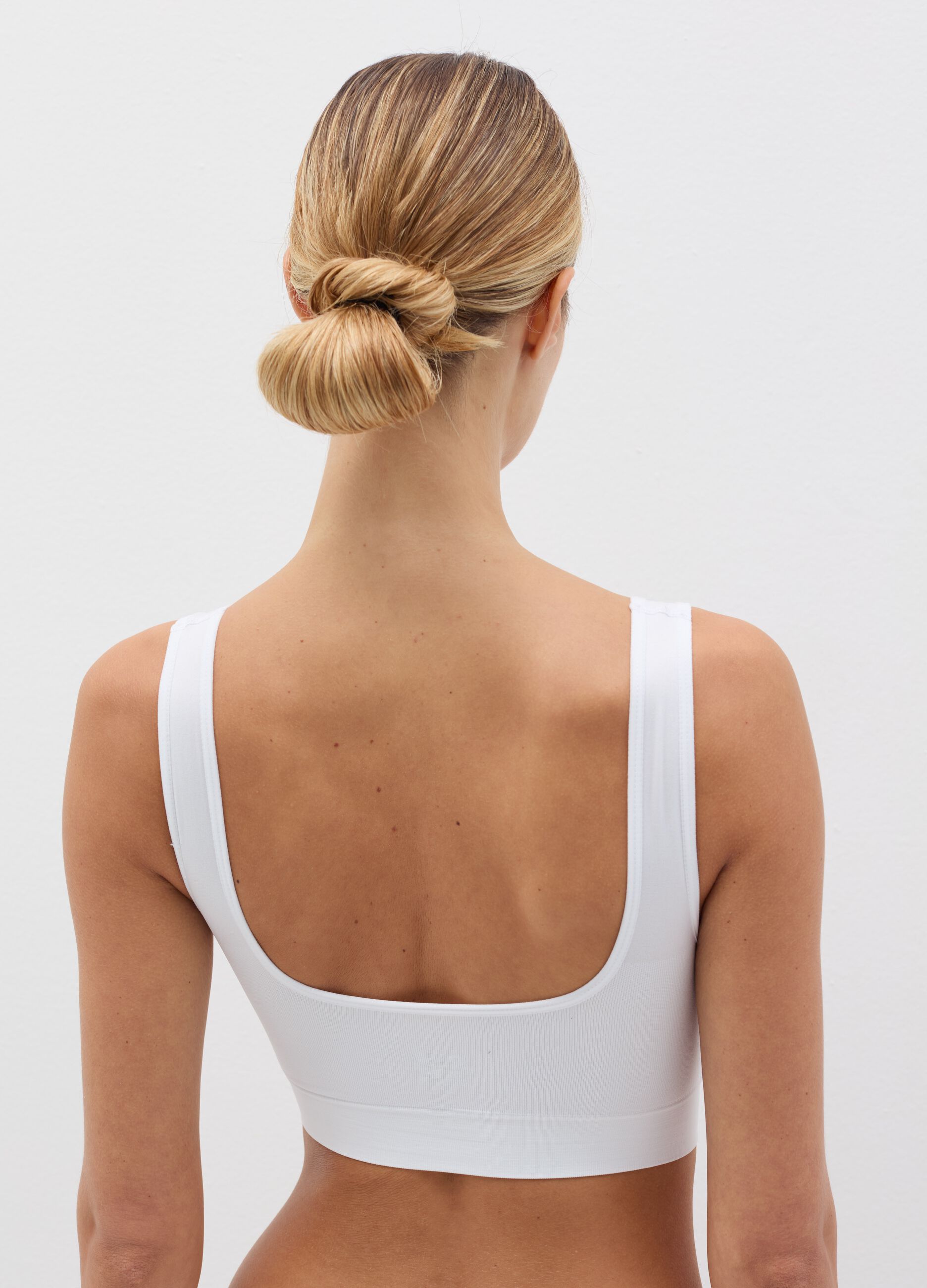 Reggiseno bralette bianco in microfibra