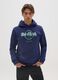 Blue cotton-blend hoodie with Hard Rock Cafe print_1