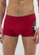 Red Christmas boxers in pure cotton regular fit with print_1