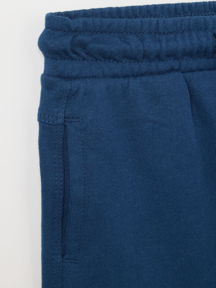 Blue and light blue jogging set for boys in cotton_3