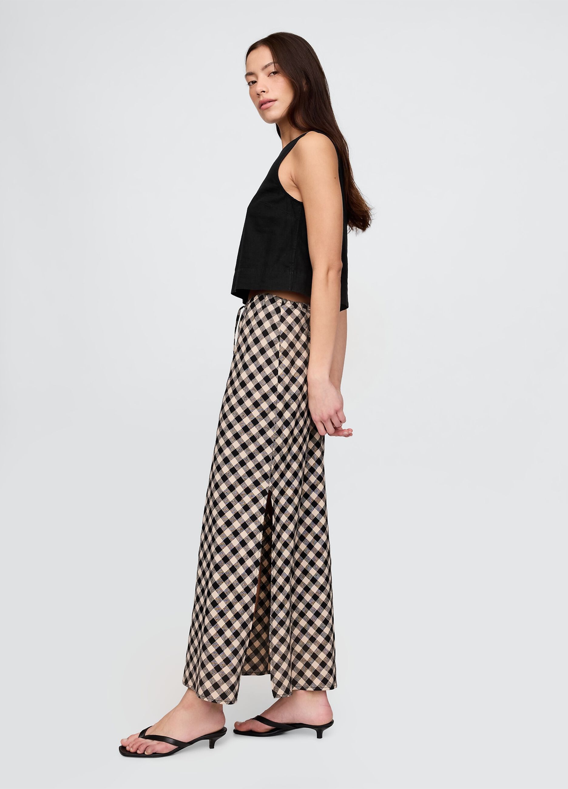 Gap Long Plaid Skirt