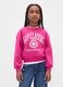 Girls' Pink Crew Neck Sweatshirt_0