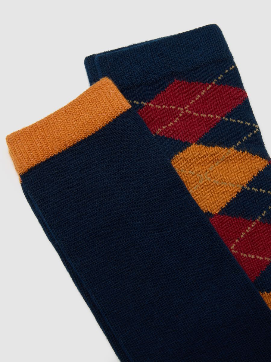 Tripack calze lunghe da bambino in misto cotone multicolor_1
