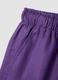 Purple pure linen straight-fit drawstring trousers_1
