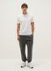 White slim fit stretch cotton T-shirt_1