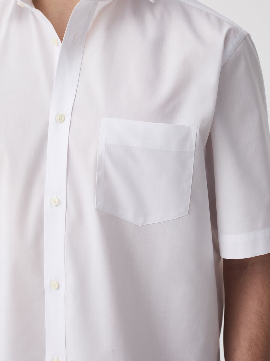 Short-sleeved regular-fit shirt with pocket_1