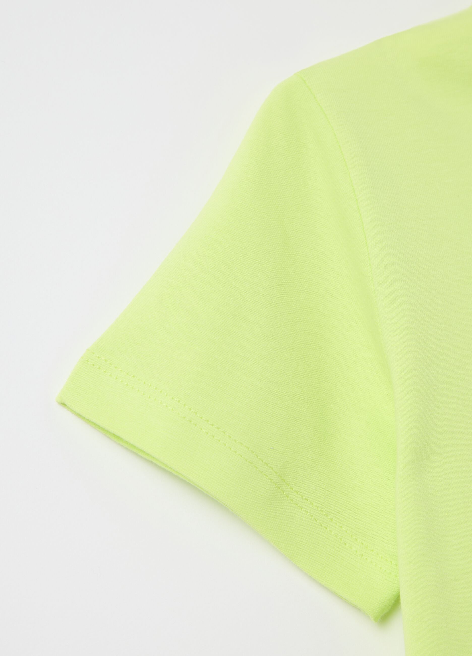 Organic cotton T-shirt with round neck