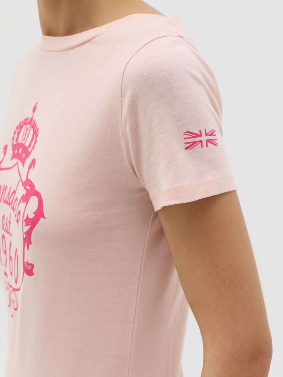 Pink T-shirt with short sleeves_2