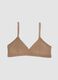 Reggiseno a triangolo marrone con imbottitura rimovibile in tessuto elasticizzato_4