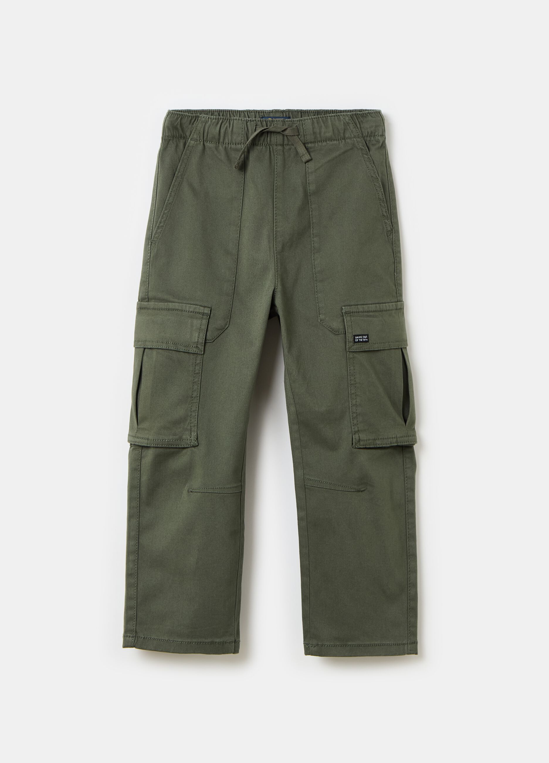 Cargo joggers with drawstring