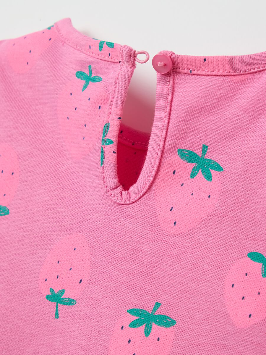 Girls’ pink regular-fit jogging outfit in 100% cotton_2