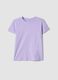 T-shirt in puro cotone viola da ragazza regular fit_3