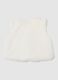 White baby girl's regular fit zip vest_1