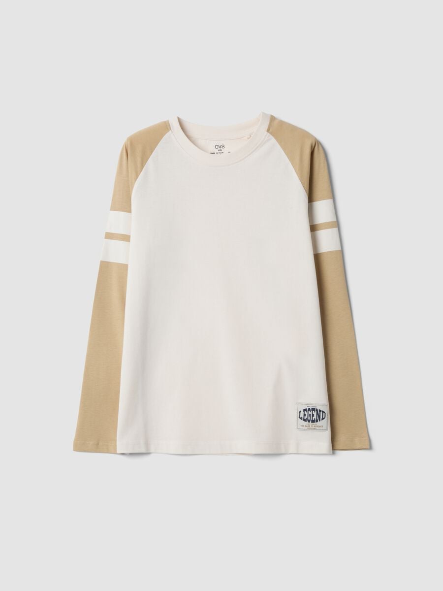 T-shirt bianca in puro cotone organico con girocollo_3