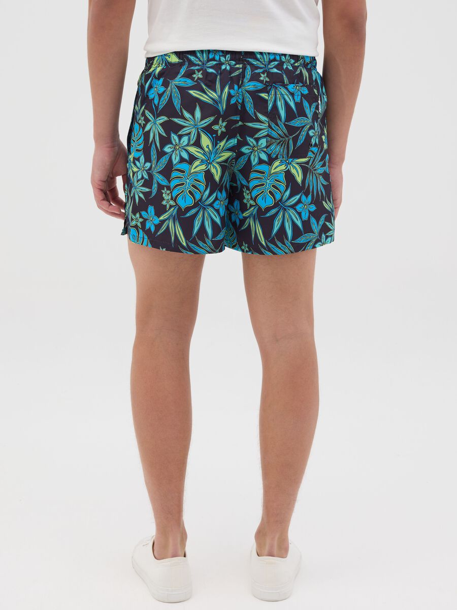 Men's multicolour regular fit swim shorts_2