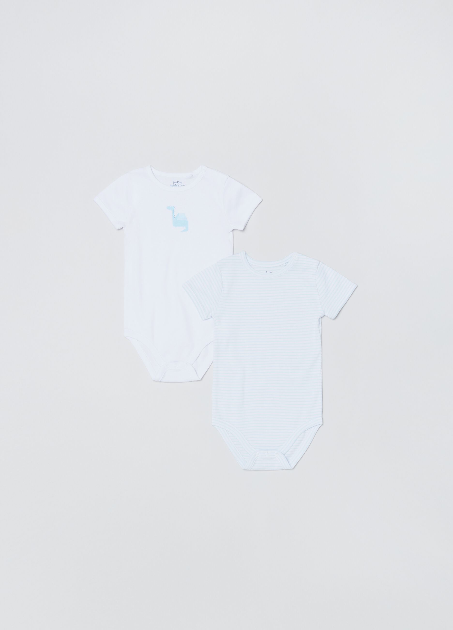 Bipack body in cotone con stampa_0