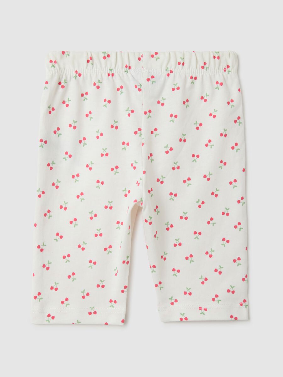 Baby white pure cotton leggings regular fit_1