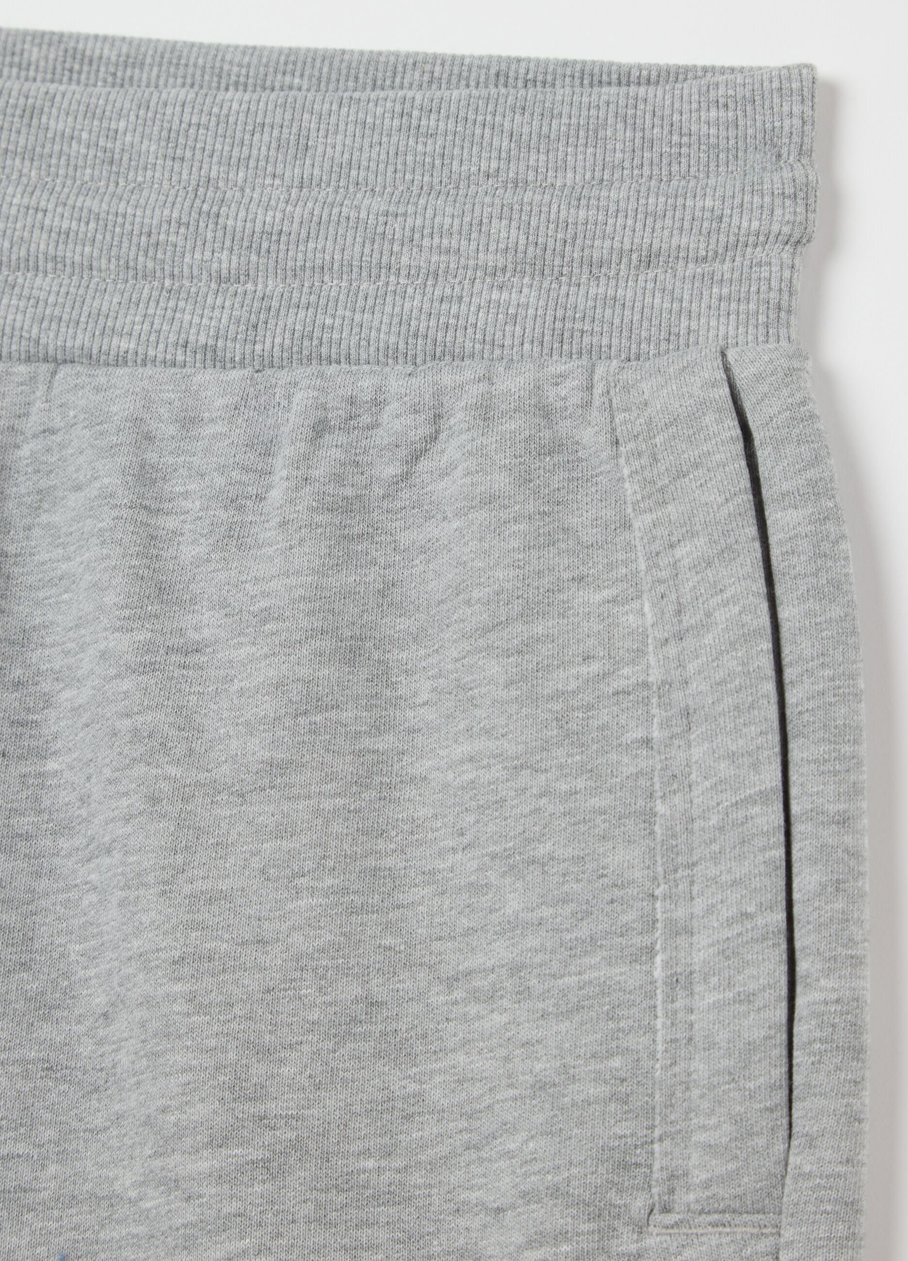 Grey Bermuda shorts in Maui cotton and viscose