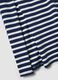 Abito maxi blu in cotone elasticizzato a righe_5