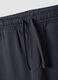 Pantaloni jogger grigi in puro cotone organico con tasche cargo per bambino_3