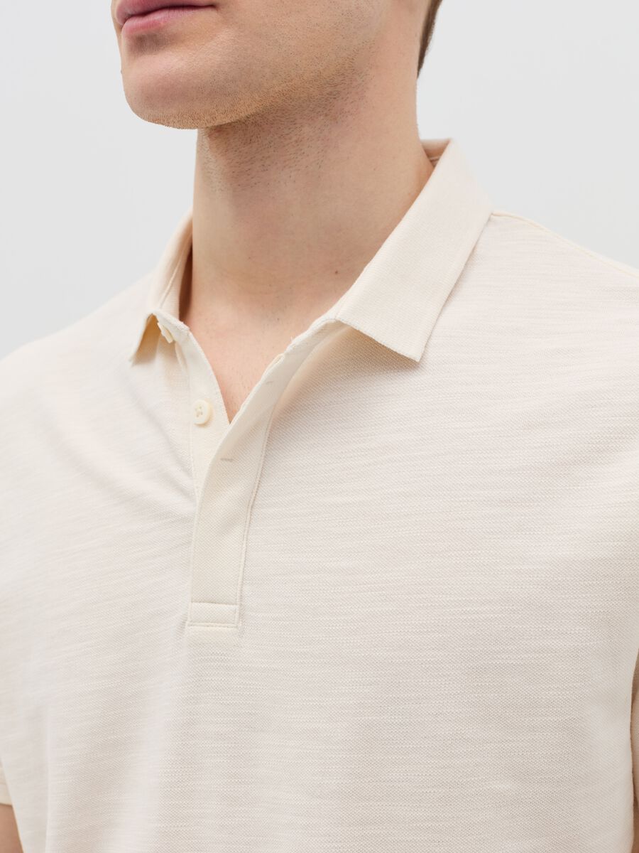Regular-fit polo shirt in jersey slub_2