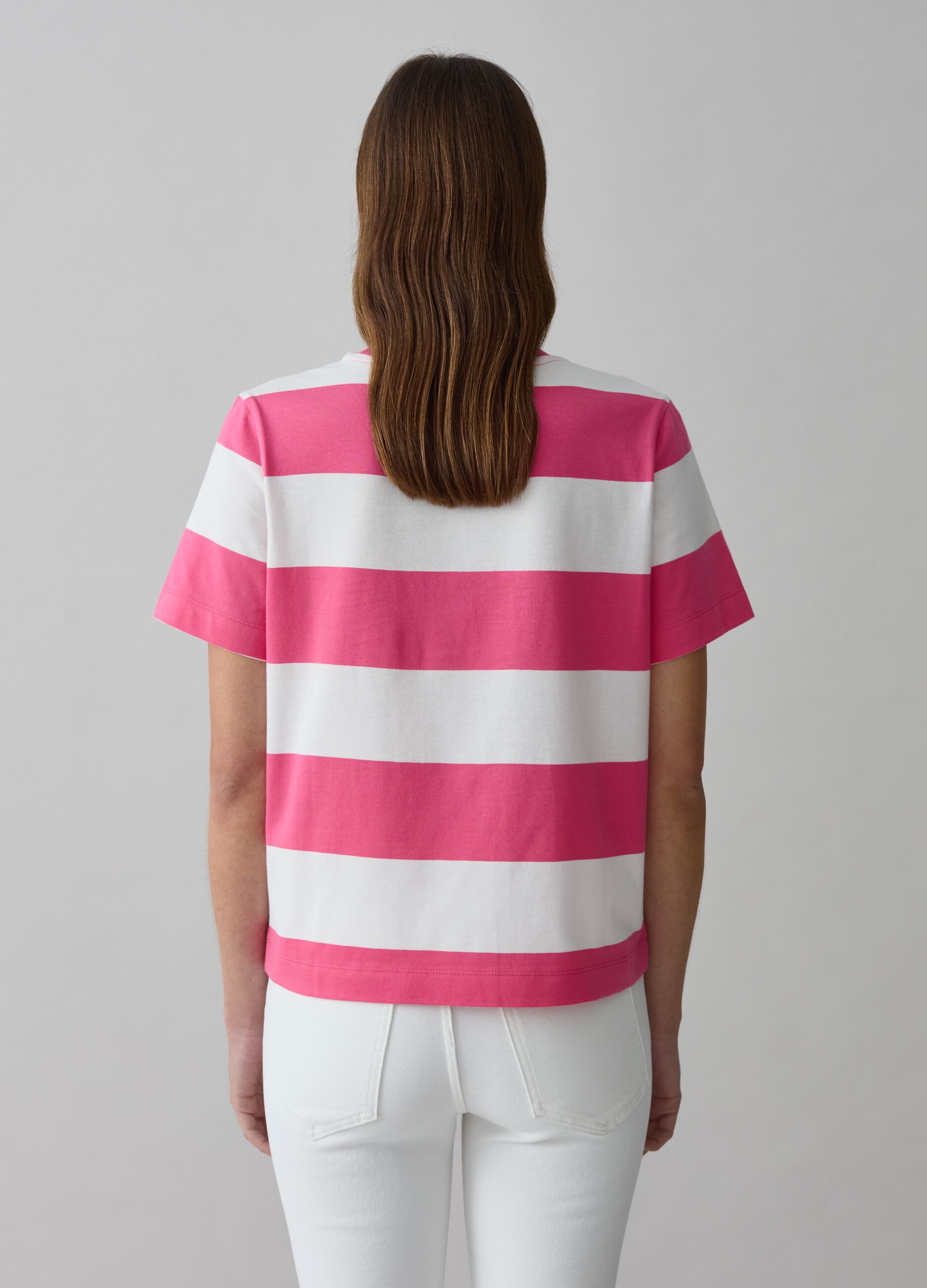 T-shirt in cotone a righe