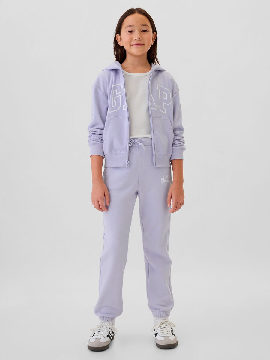 Joggers with drawstring and logo embroidery_0
